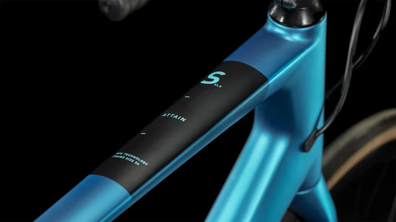 Cube Attain GTC SLX Rennrad Diamant 28" frozenteal´n´black