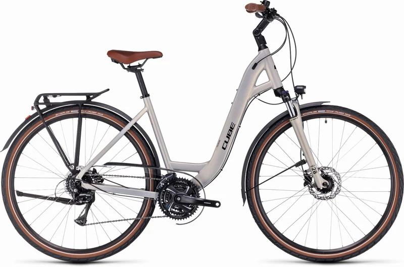 Cube Touring Pro Trekkingrad Easy Entry 28" pearlysilver´n´black