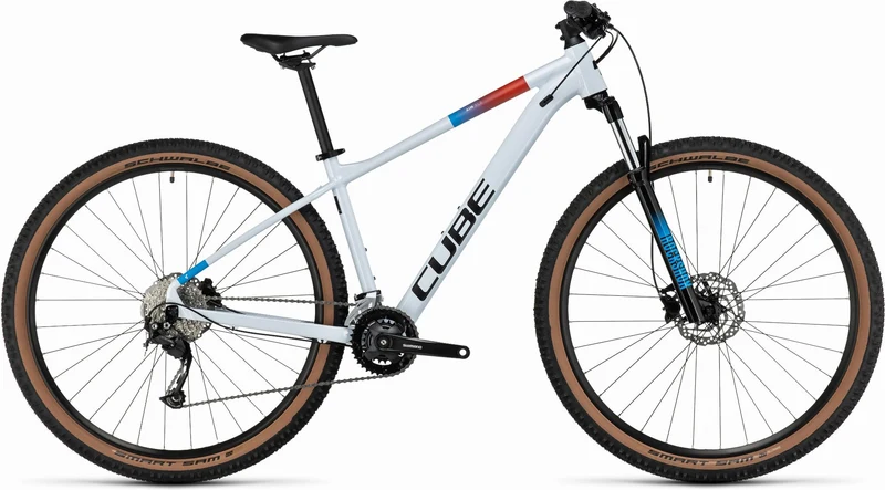 Cube Aim SLX MTB-Hardtail Diamant white´n´blue´n´red