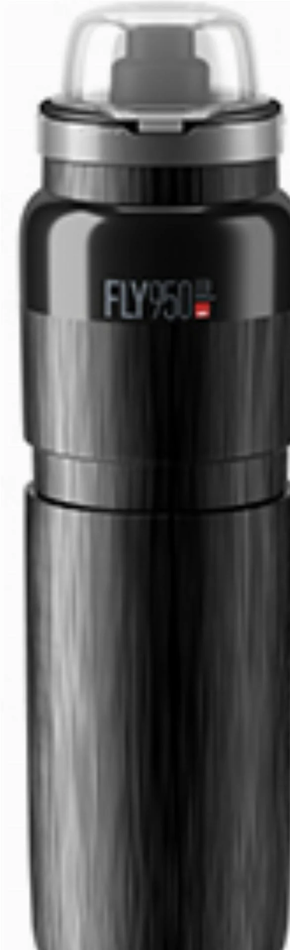 Elite Fly Tex MTB Trinkflasche schwarz/grau