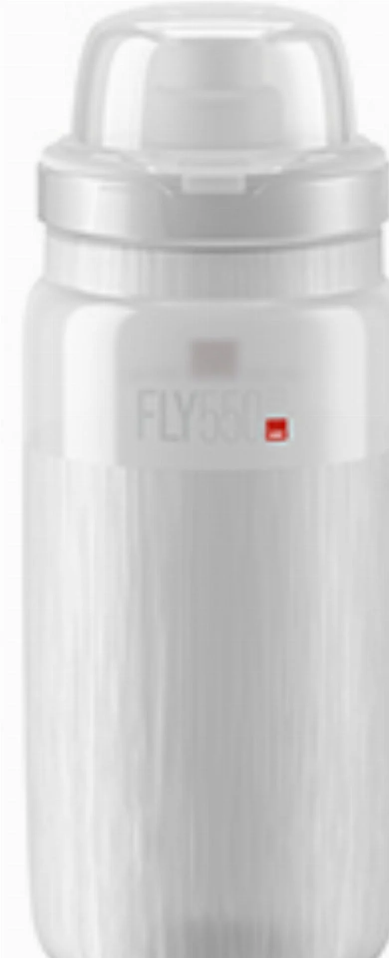 Elite Fly Tex MTB Trinkflasche clear/grau