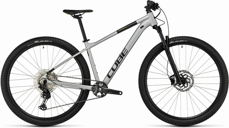Cube Attention SLX MTB-Hardtail Diamant silvergrey´n´lime