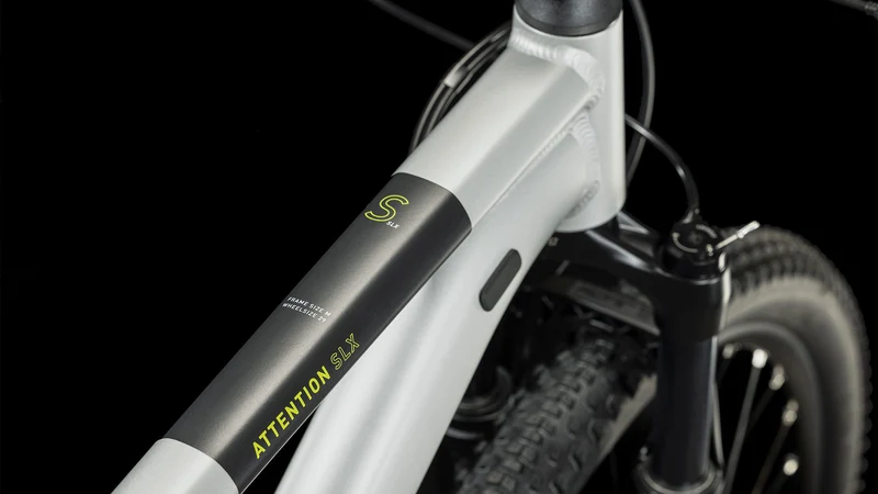 Cube Attention SLX MTB-Hardtail Diamant silvergrey´n´lime