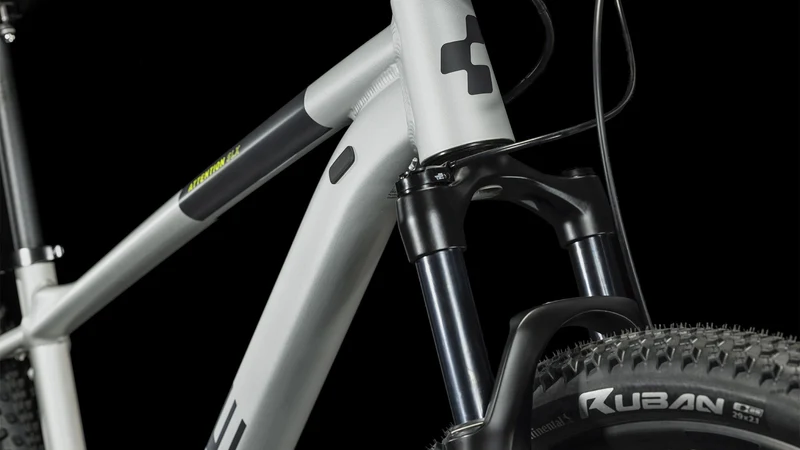 Cube Attention SLX MTB-Hardtail Diamant silvergrey´n´lime