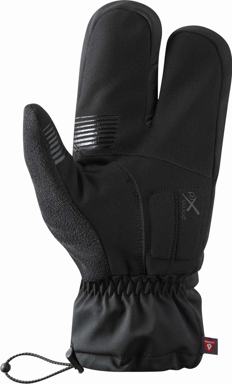 Shimano Windstopper Primaloft®2x2 Lobster windabweisende und wärmeisolierende Handschuhe lang black