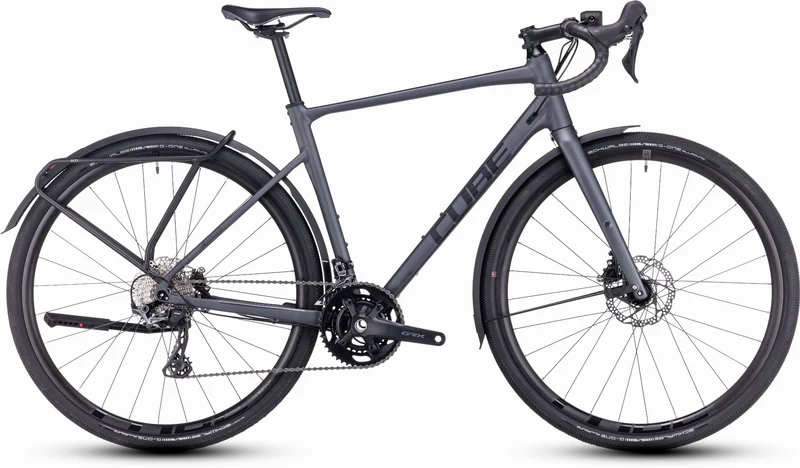 Cube Nuroad Race FE Gravelbike Diamant 28" grey´n´black
