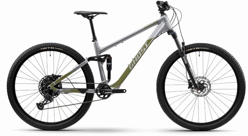 Ghost Kato FS Essential MTB-Fully pearl gray/light kaki - glossy