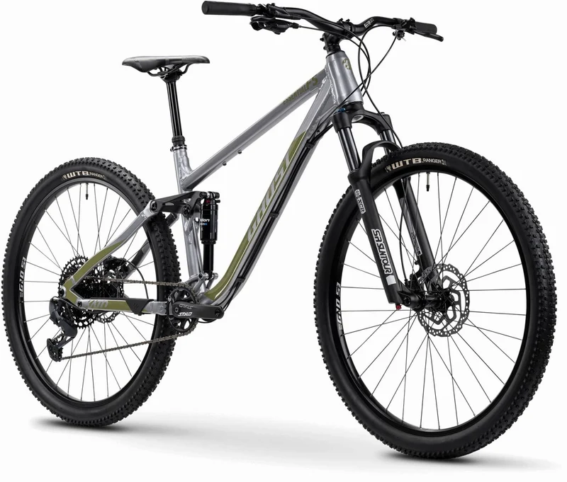 Ghost Kato FS Essential MTB-Fully pearl gray/light kaki - glossy