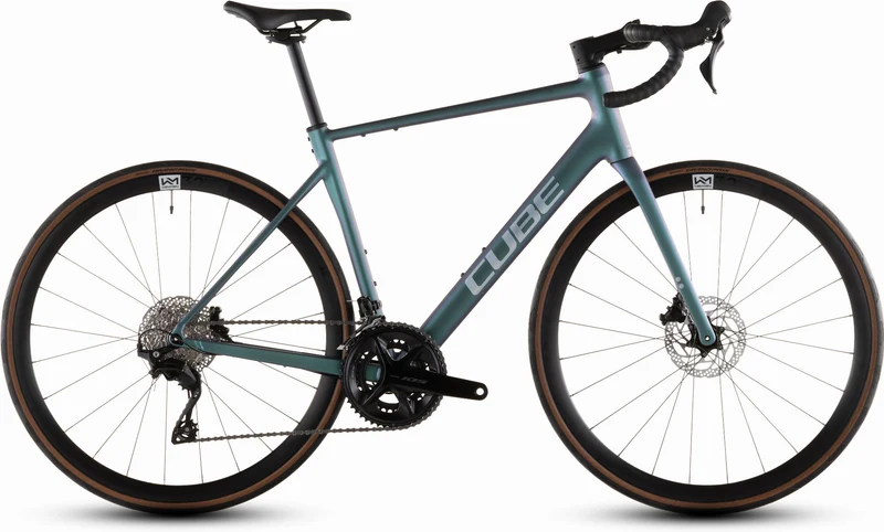 Cube Attain SLX Rennrad Diamant 28" smaragdgrey´n´prism
