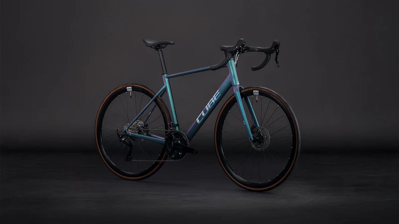 Cube Attain SLX Rennrad Diamant 28" smaragdgrey´n´prism