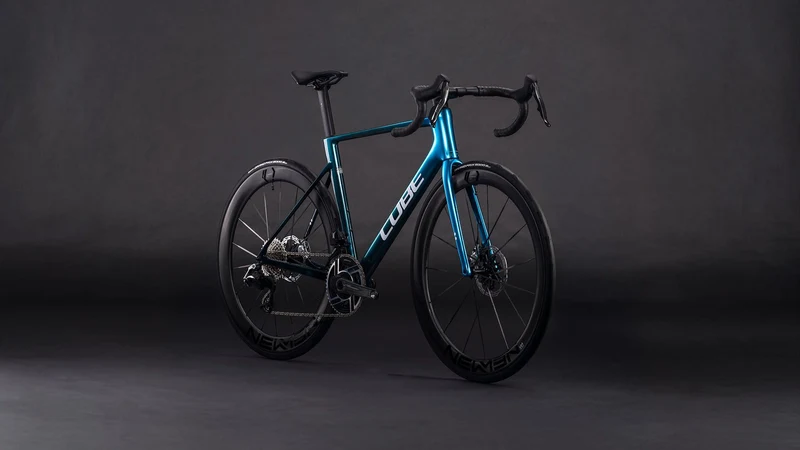 Cube Litening Air C:68X SLX Rennrad Diamant 28" chromeblue´n´ liquidblue