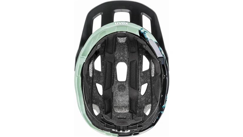 Uvex React MTB-Helm jade-black matt