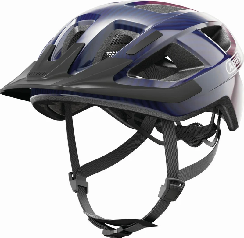 Abus Aduro 3.0 LED Helm purple waves