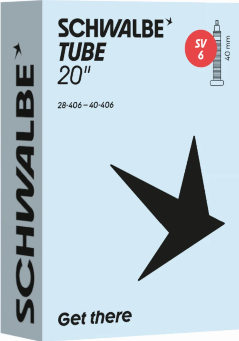 Schwalbe Standard Schlauch 20" NR. 6 schwarz ETRTO 28/40-406