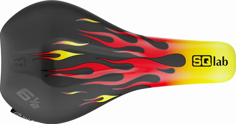 SQlab 6 1/2 Ergowave Flames Kindersattel schwarz