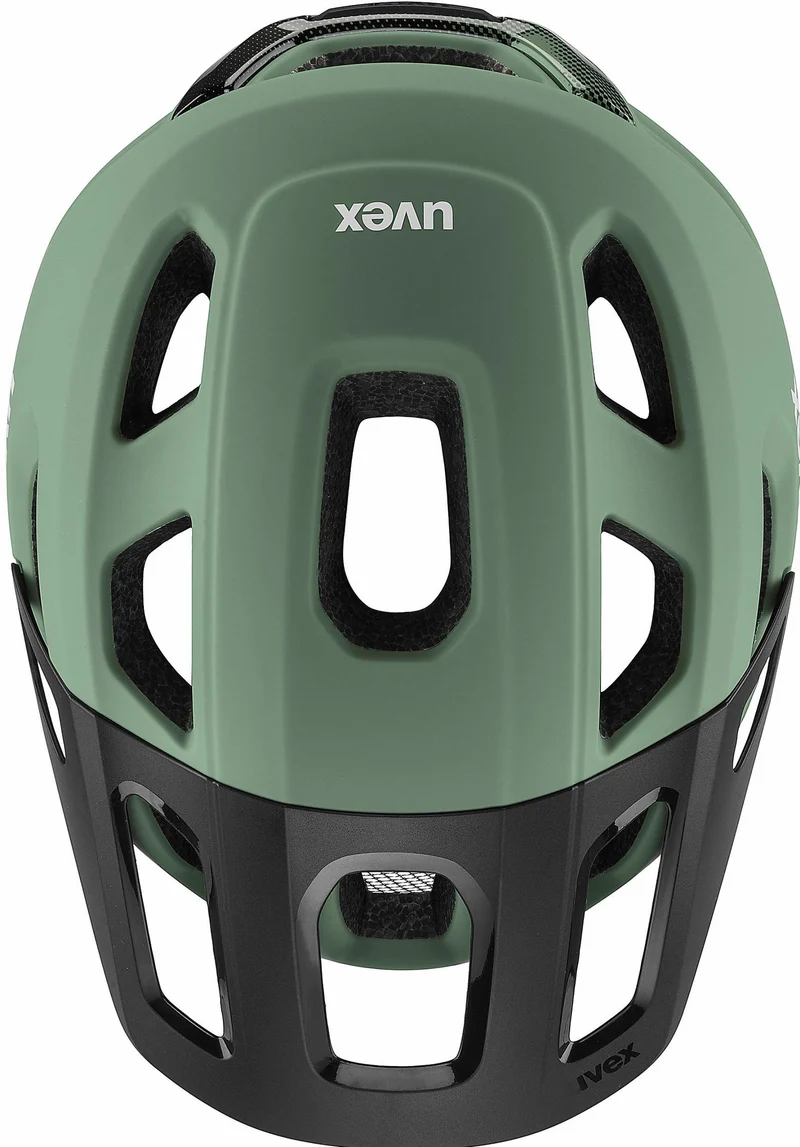 Uvex React Mips MTB-Helm moss green-black matt