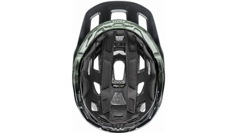 Uvex React Mips MTB-Helm moss green-black matt