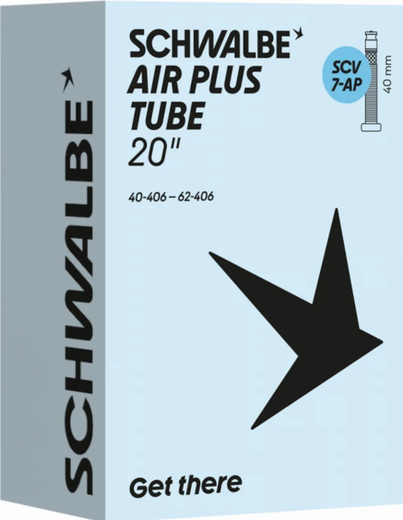 Schwalbe Air Plus Schlauch 20" NR. 7-AP schwarz ETRTO 40/62-406