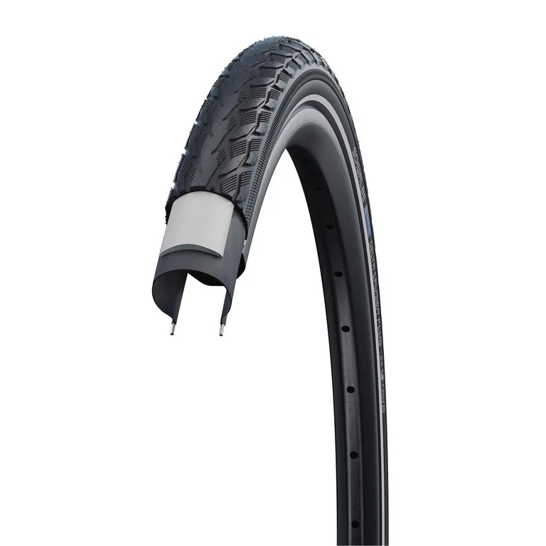 Schwalbe Delta Cruiser Plus PunctureGuard, Active Line, Tube Drahtreifen 26", Green black/reflex