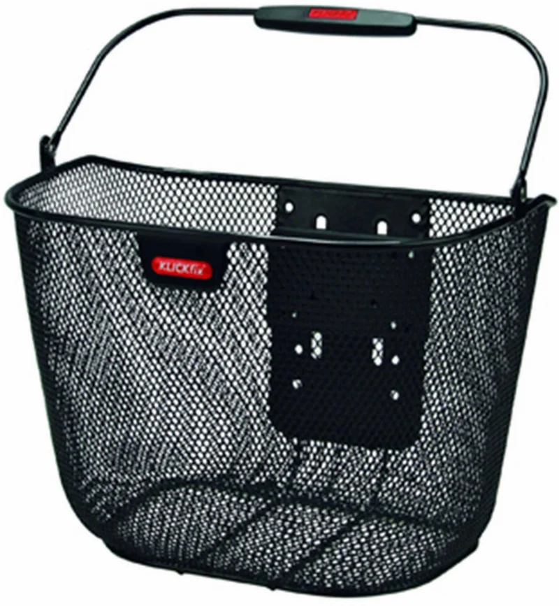KLICKfix Uni Korb Plus Vorderradkorb engmaschig schwarz