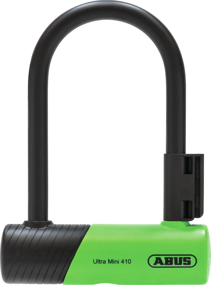 Abus Ultra Mini 410K/150HB Bügelschloss mit Halter SH34 green