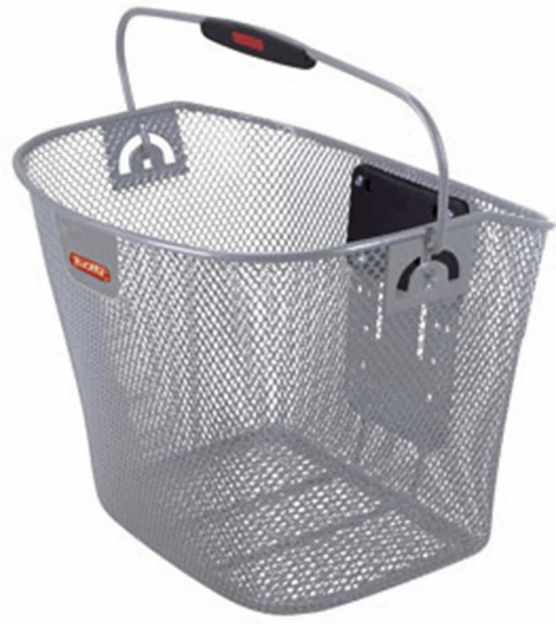 KLICKfix Uni Fahrrad/Lenkerkorb silber