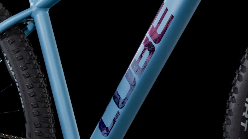 Cube Attention SLX MTB-Hardtail Diamant pigeonblue´n´rubyred