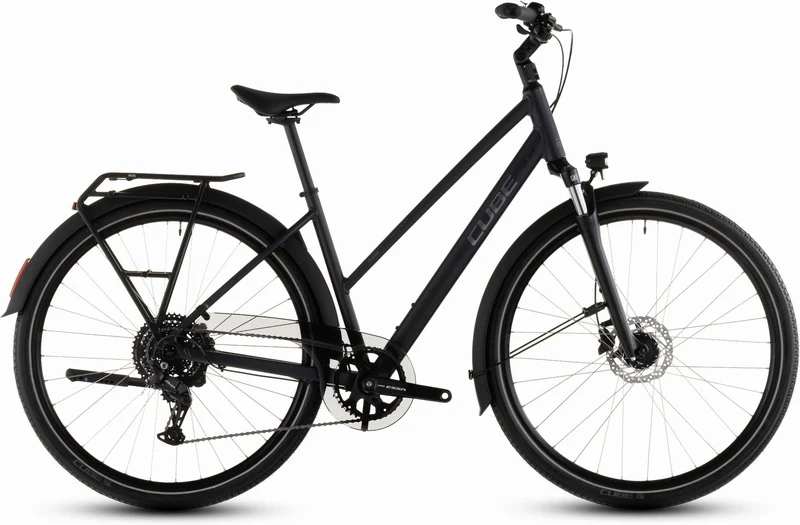 Cube Touring One Trekkingrad Trapeze 28" night´n´chrome