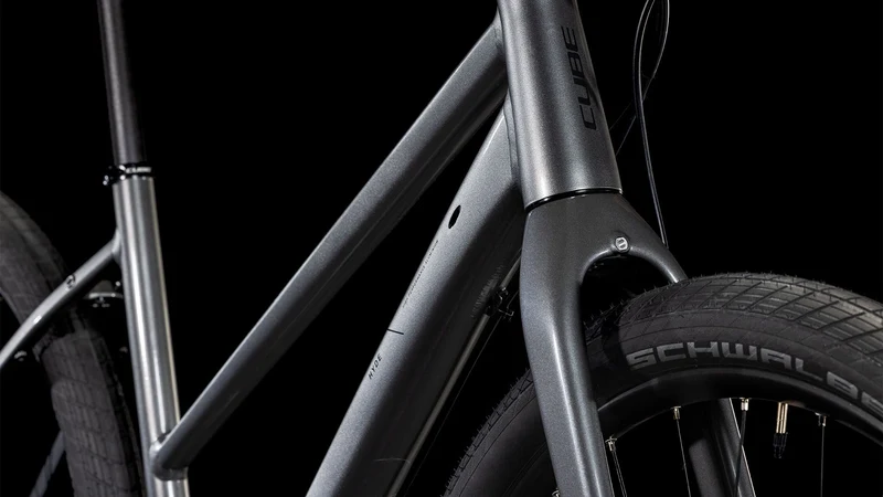 Cube Hyde One Cityrad Trapeze 28" graphite´n´black