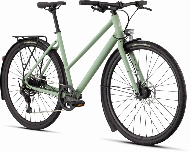Specialized Sirrus X 2.0 EQ ST Trekkingrad Trapez 28" Satin Pistachio/Dolomite Metallic Frost Reflective