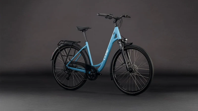 Cube Touring One Trekkingrad Easy Entry 28" bluebird´n´grey