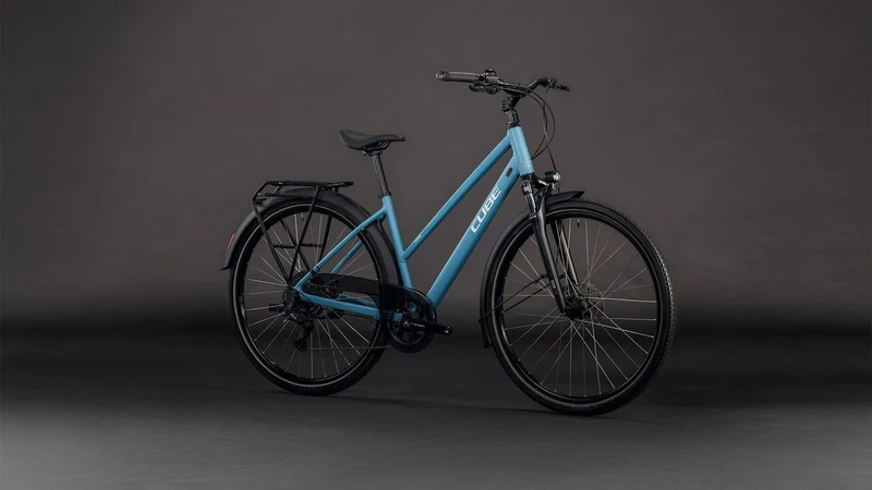 Cube Touring One Trekkingrad Trapeze 28" bluebird´n´grey