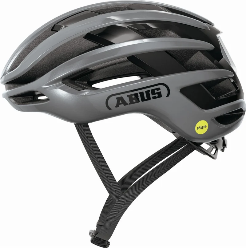Abus AirBreaker 2.0 Mips Rennrad-Helm graphite silver