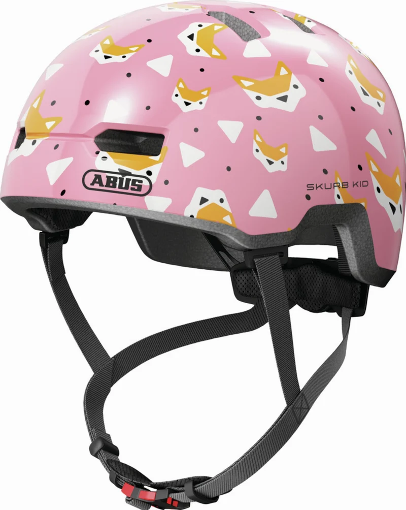 Abus Skurb Kid Kinder-Helm rose foxes