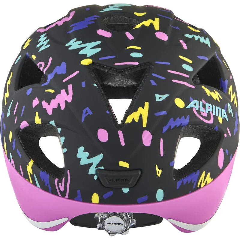 Alpina Ximo Flash Kinder-Helm black-confetti matt