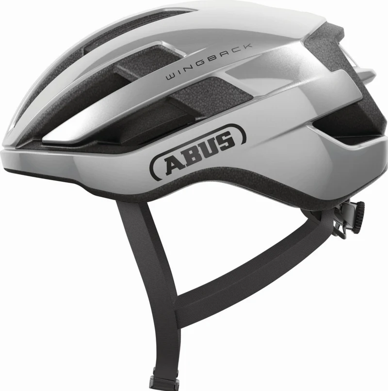Abus WingBack Rennrad-Helm gleam silver