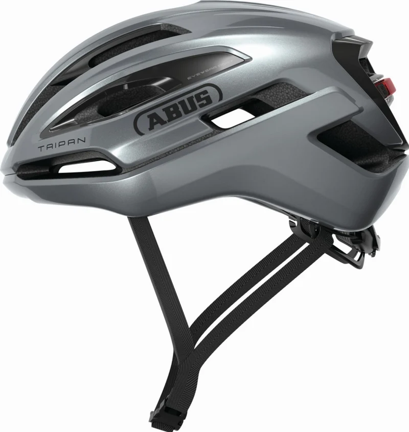 Abus Taipan LED Rennrad-Helm graphite silver