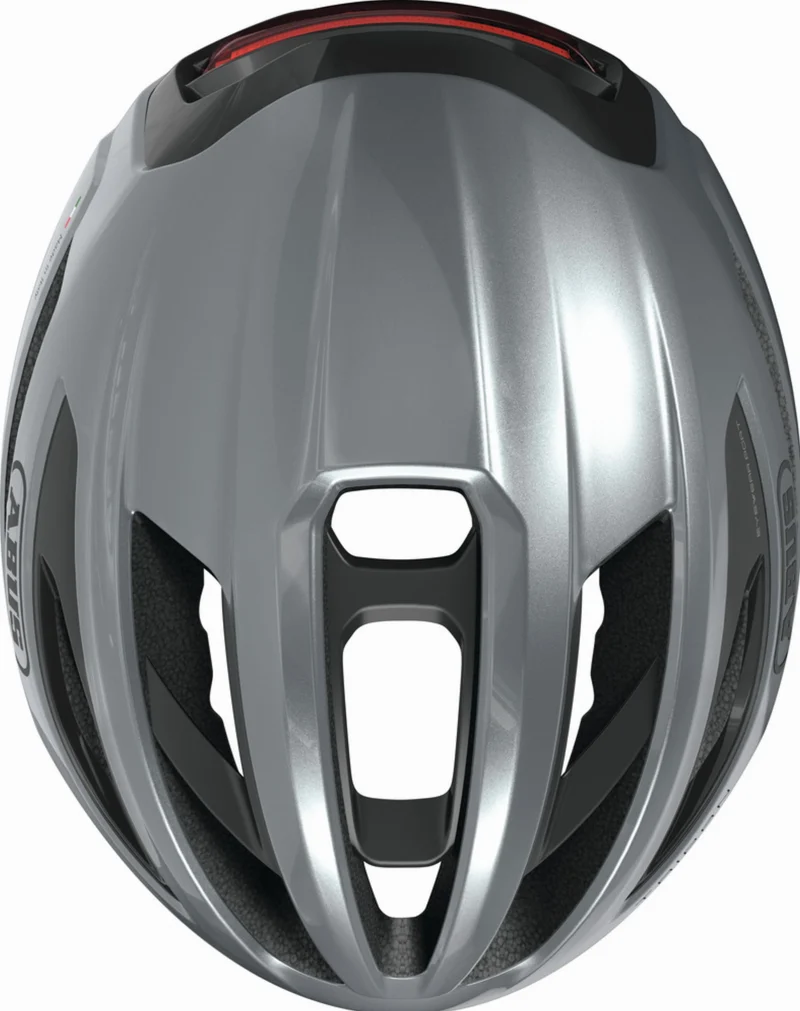 Abus Taipan LED Rennrad-Helm graphite silver