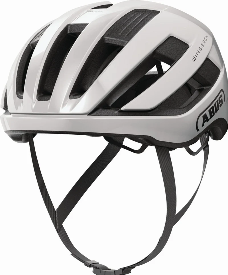 Abus WingBack Rennrad-Helm shiny white