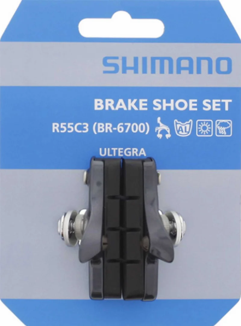 Shimano Ultegra BR-6700 R55C3 Road Bremsschuhe silber