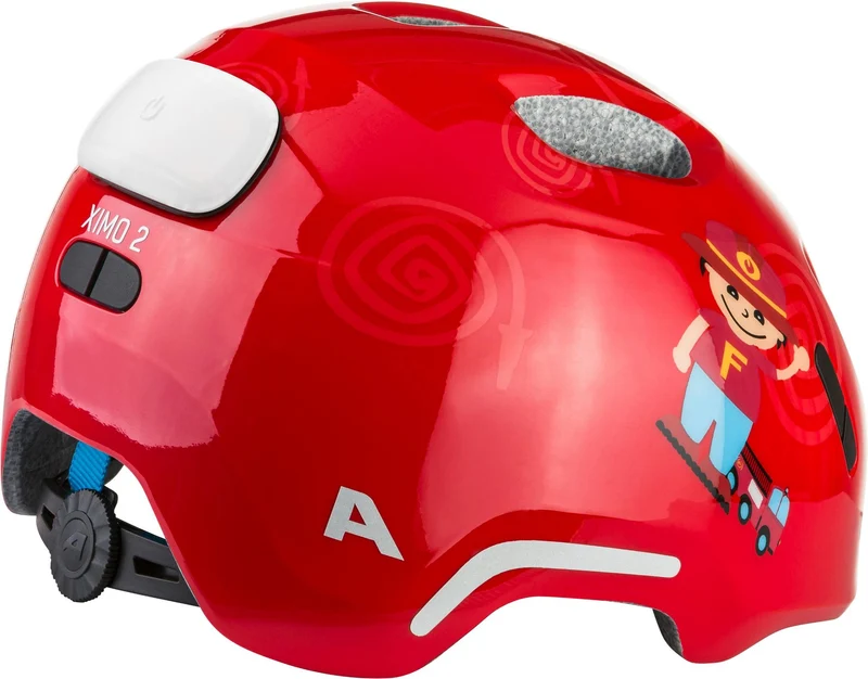 Alpina Ximo 2 Flash Kinder-Helm fire fighter gloss