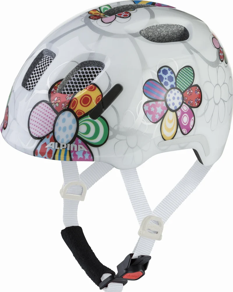 Alpina Ximo 2 Flash Kinder-Helm white flower gloss
