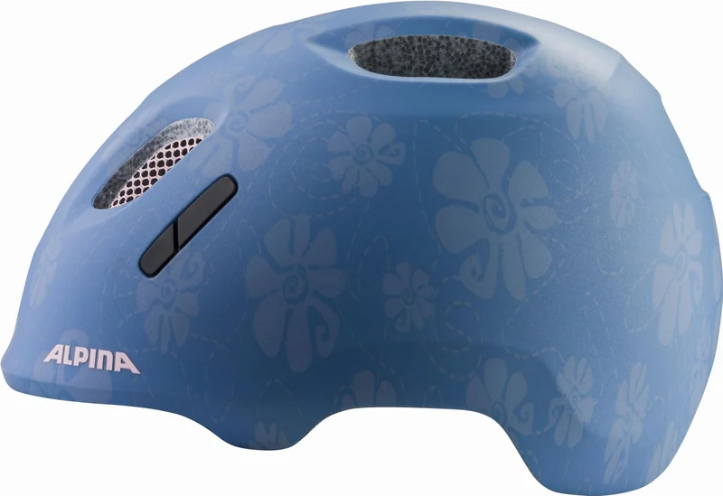 Alpina Ximo 2 LE Kinder-Helm soft blue flowers matt