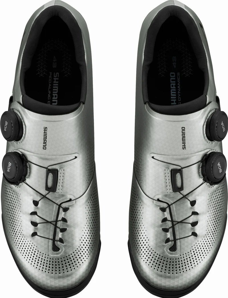 Shimano XC703 MTB-Schuhe SPD breite Ausführung silver