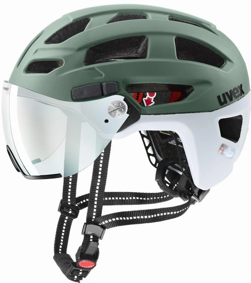 Uvex Finale Visor V Helm moss green-cloud matt