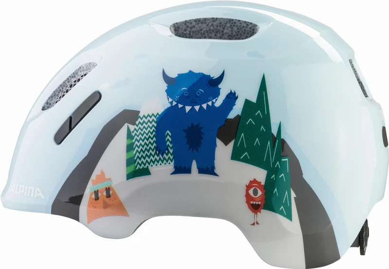 Alpina Ximo 2 Kinder-Helm mountain monster gloss