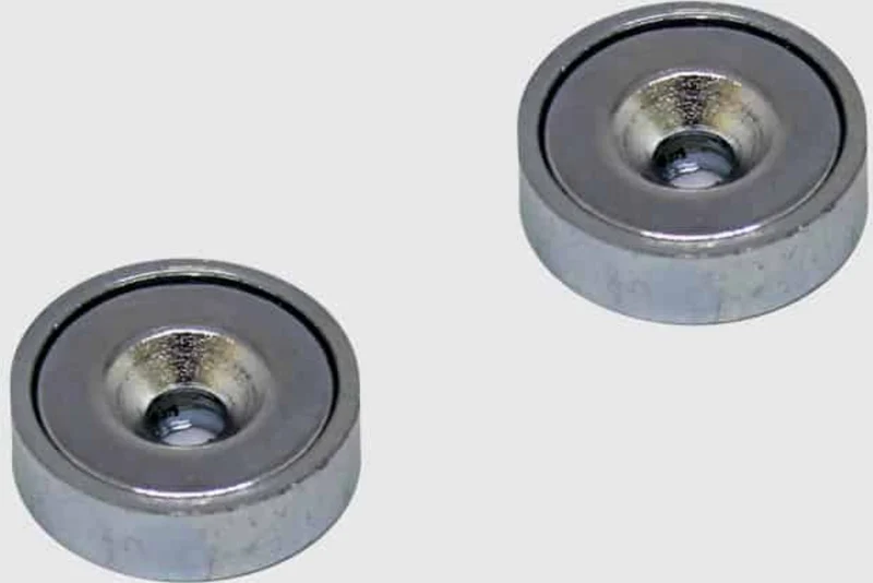 magped Neodym Ersatz Magnete 1 Paar silber