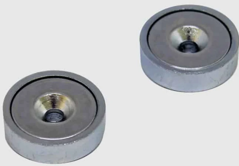 magped Neodym Ersatz Magnete 1 Paar silber