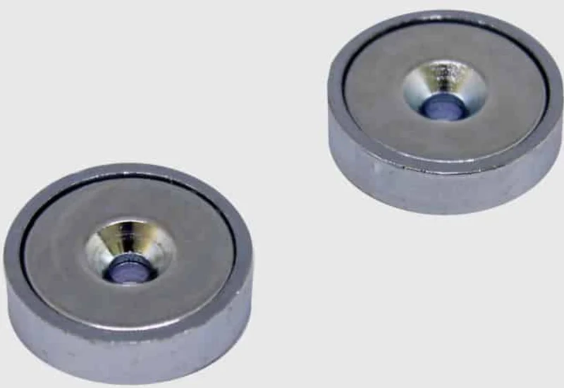 magped Neodym Ersatz Magnete 1 Paar silber