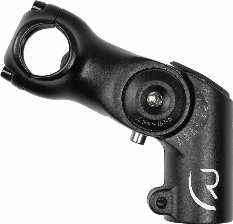 RFR erhöhter verstellbarer Vorbau TREKKING black 25,4 mm 80 mm